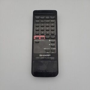 Sharp G0673GE VCR Remote Control OEM Original Black VCA220U VC2220 VCA5220U